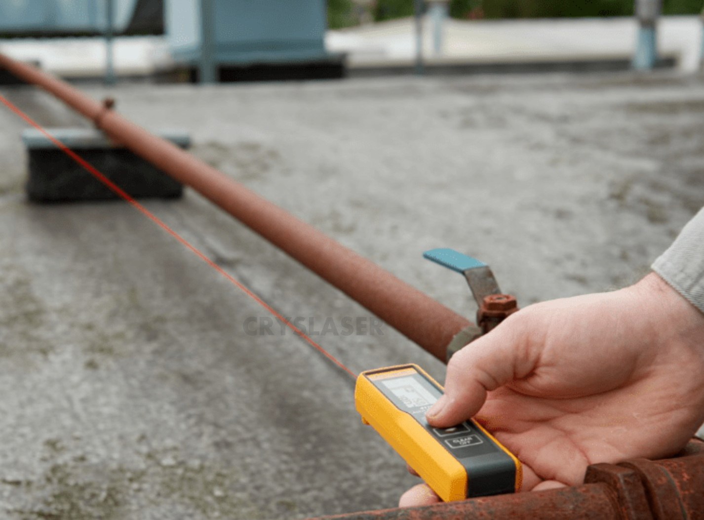 Laser distance measurement